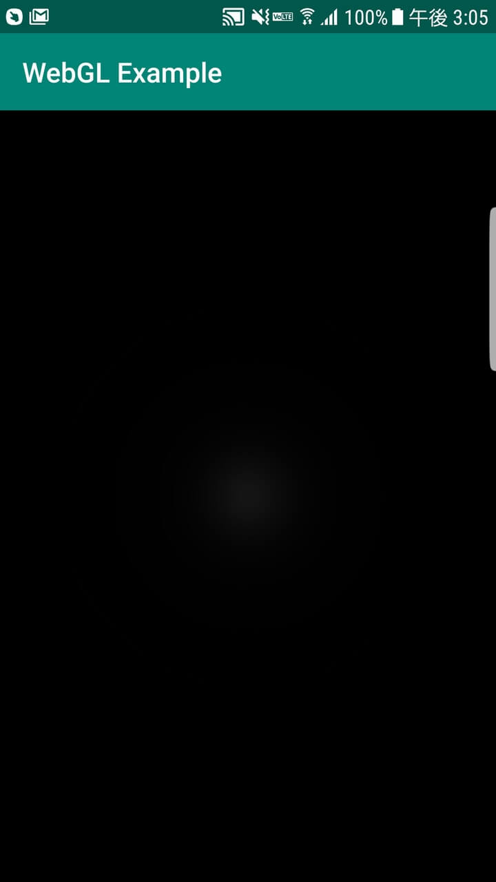 Androidアプリから木星を表示しようとしたけど失敗したときの画像